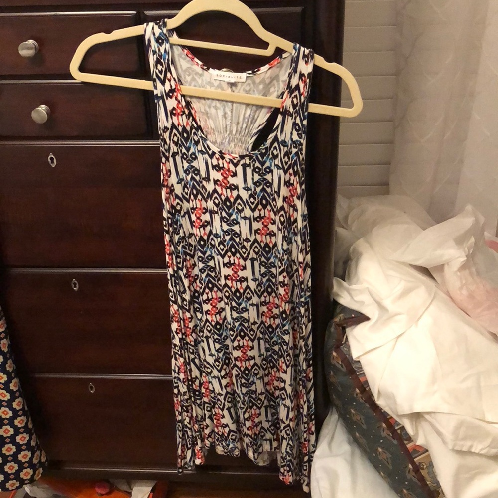 Patterned flowy dress